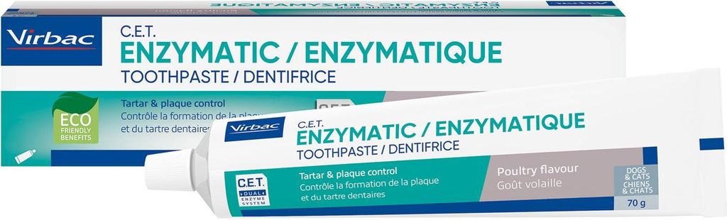 Virbac Enzymatyczna Pasta Do Zębów Dla Psów I Kotów 70g Zdjęcie produktu 