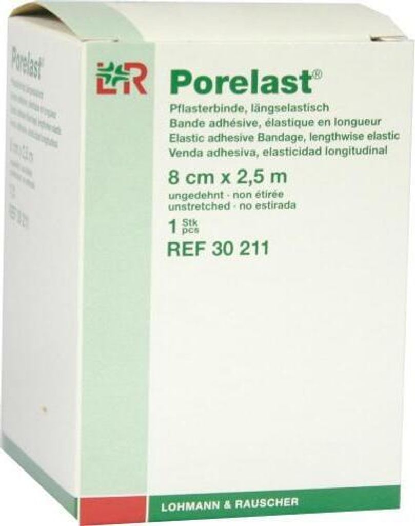 PORELAST Pflasterbinde 8 cmx2,5 m