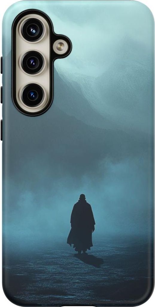 Geheimnisvolle Gestalt im Nebel – Handyhülle Kompatibel mit Galaxy S24