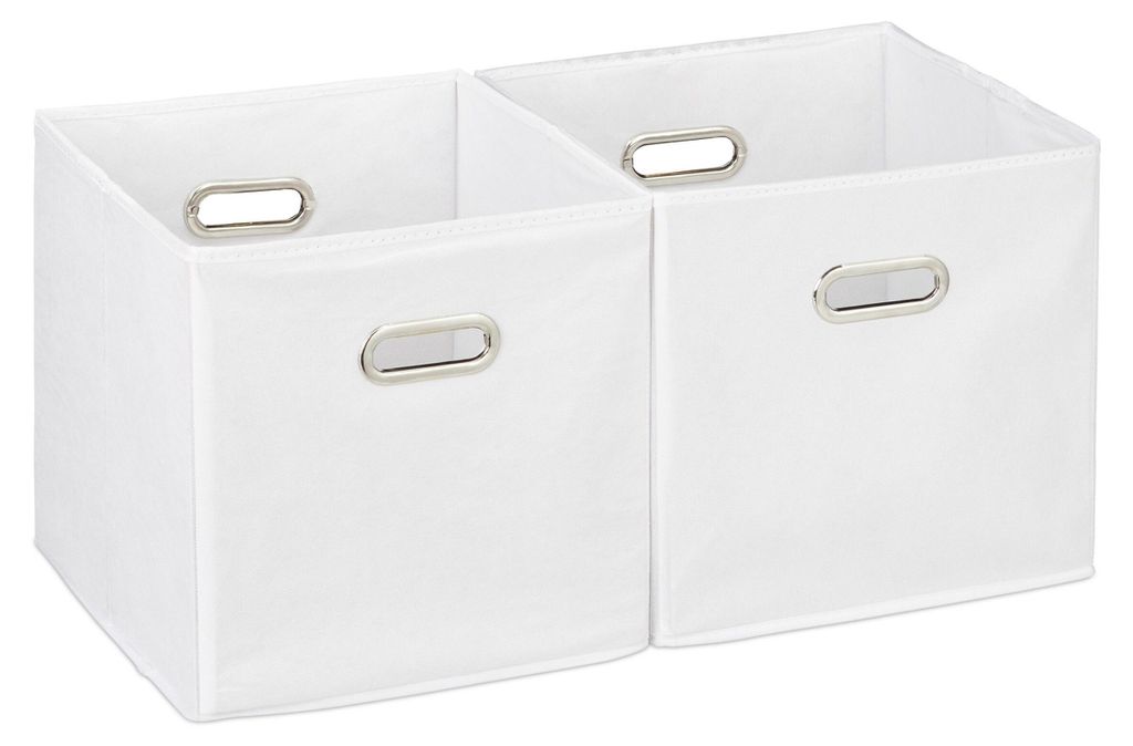 4 x bacs de rangement, panier d'étagère sans couvercle, bac Image du produit 