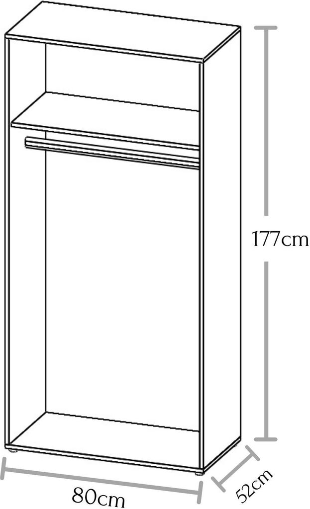 Kleiderschrank Mehrzweckschrank Standrschrank Schrank Produktbild 5