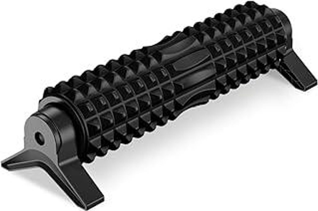 Faszienrolle Wirbelsäule mit 3D-Texturmassage, Foam Roller für rücken Rücken Beine, Mittlere Härte, Yoga, Pilates Faszienrolle mit Ständer, R...