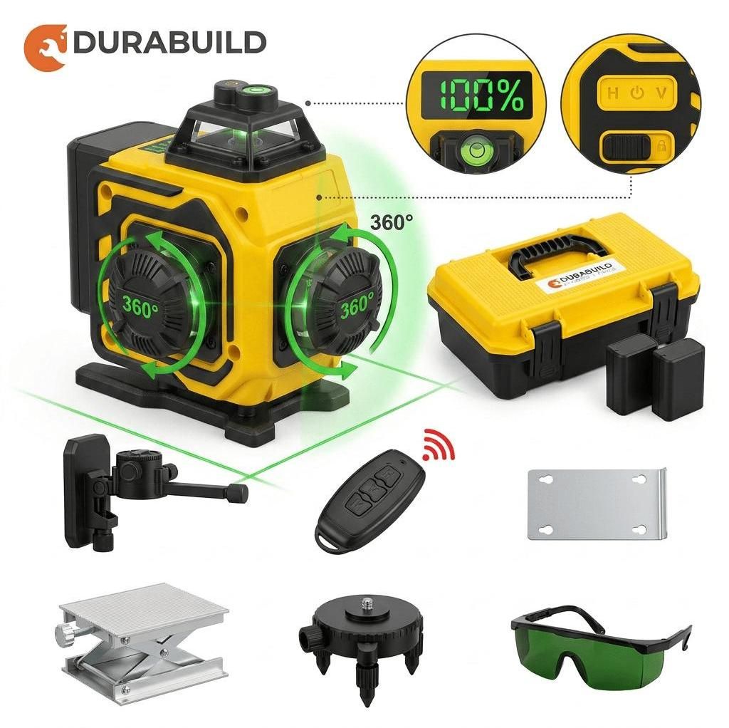 Livella Laser 4D Verde 16 Linee 360° Autolivellante 0,2mm Immagine del prodotto 