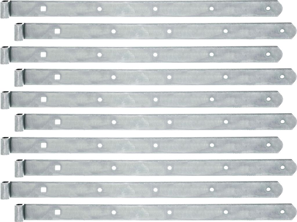 Alberts 845094 Ladenband, gerade, Abschluss abgerundet, galvanisch verzinkt, dickschichtpassiviert, Rolle Ø10 mm, Größe 500 x 30 mm, 10er Set