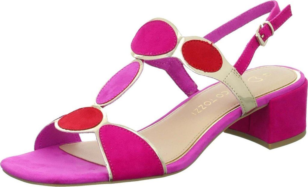 MARCO TOZZI Damen Sandale Textil Sandalette Metallic Produktbild 6