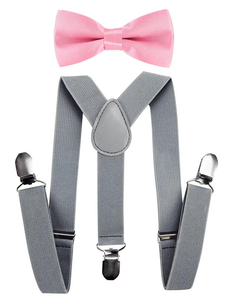 AXY Set Accessori Coordinati Uomo e Bambino | Papillon e Bretelle - 3