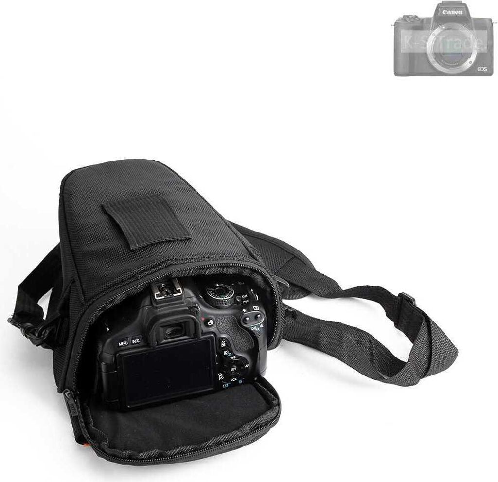K-S-Trade Kameratasche Fototasche Schultertasche Umhängetasche kompatibel mit Canon EOS M50 Mark ll Colt für Systemkameras Schutzhülle bag