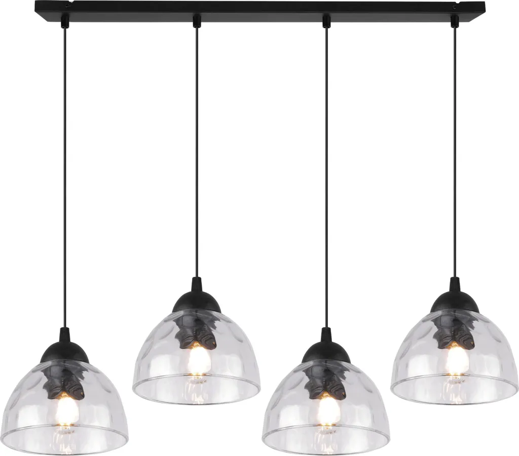 Lampada Sospensione Venice Vetro 4 Luci | Trend Arredo 2026 E27 - 2