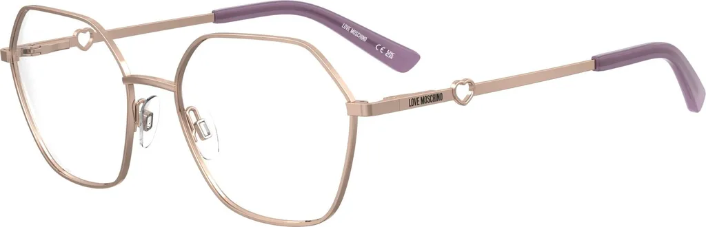 Monture optique Moschino Love MOL650 Or cuivré chic et tendance femme