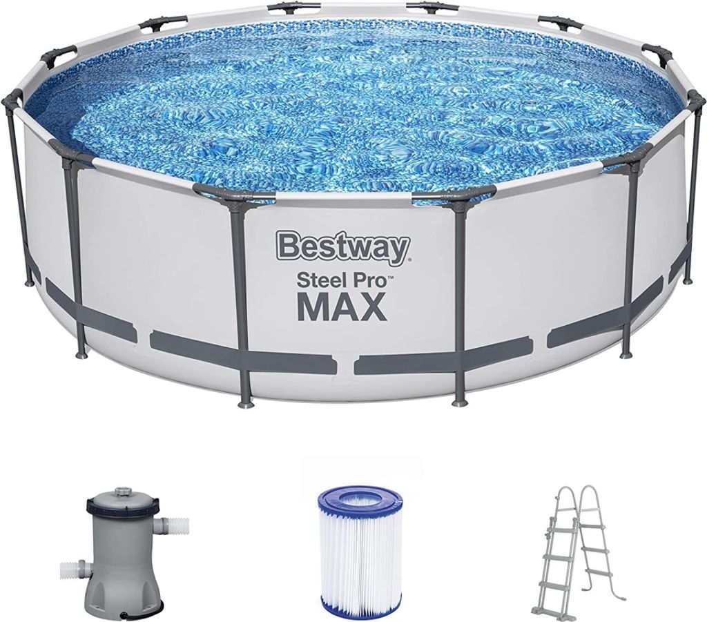 Steel Pro Max™ Frame Pool set completo, rotondo, con pompa Immagine del prodotto 