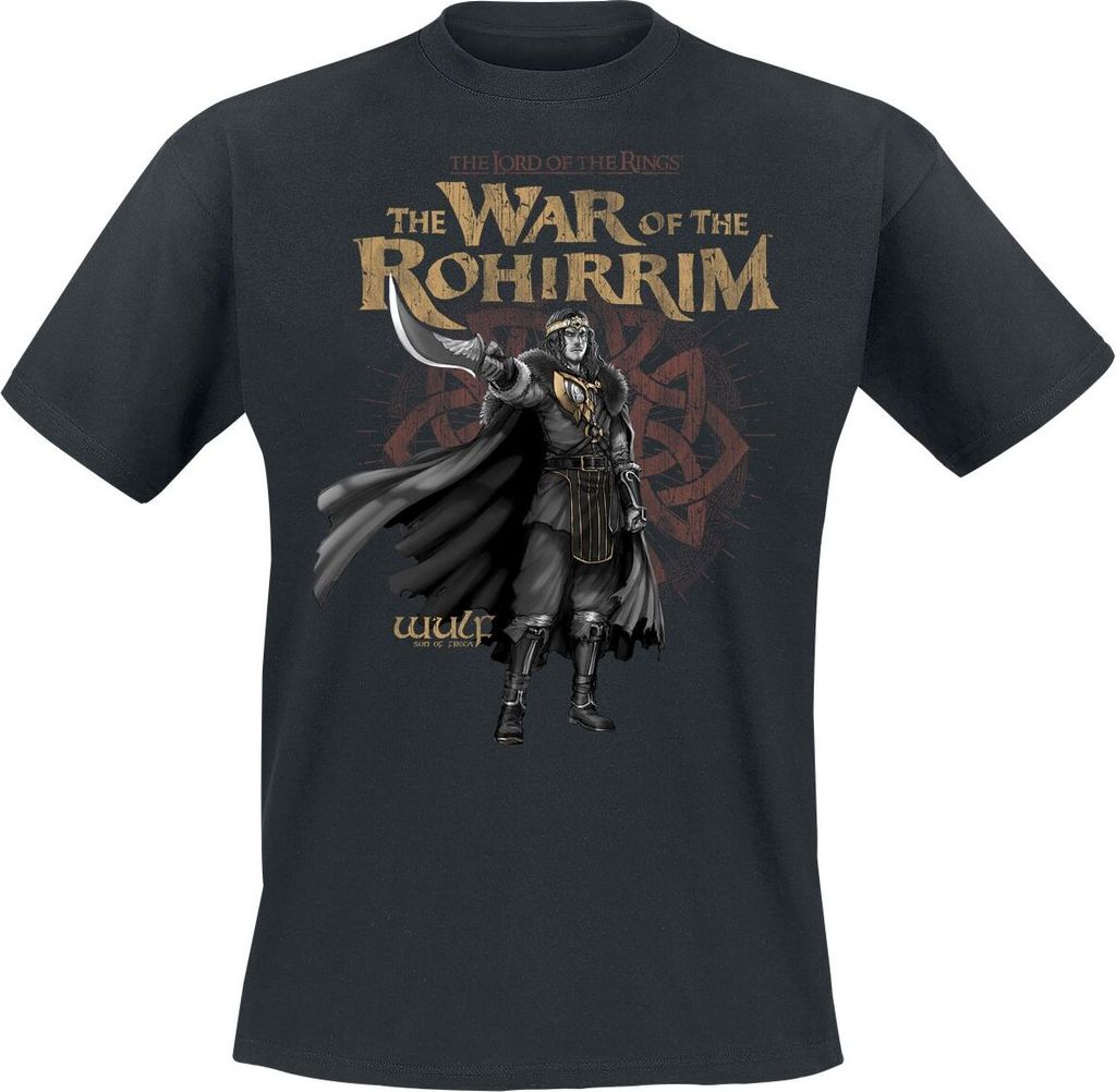 Der Herr der Ringe T-Shirt Herren Die Schlacht der Rohirrim - Wulf schwarz XXL