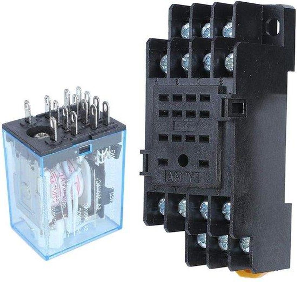Elektromagnetisches Relais 14-polig DIN-Schienenstecker 24V