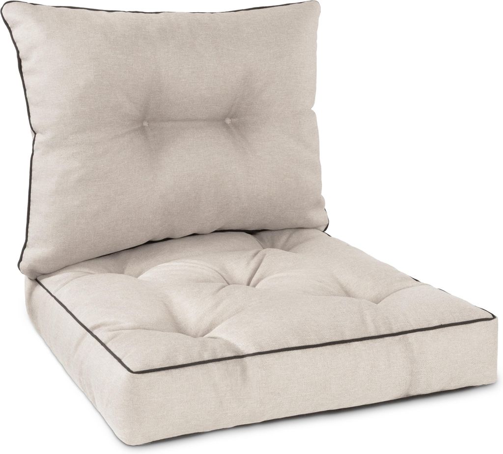 Aspero Set Stuhl- und Rückenkissen 50x50 cm & 50x40 cm Produktbild 