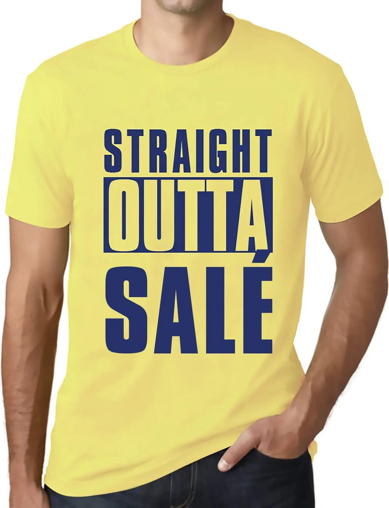 Herren Grafik T-Shirt Straight Outta Salé Öko-Verantwortlich Vintage Jahrgang Kurzarm Lustige Druck Geburtstag Geschenk Mann