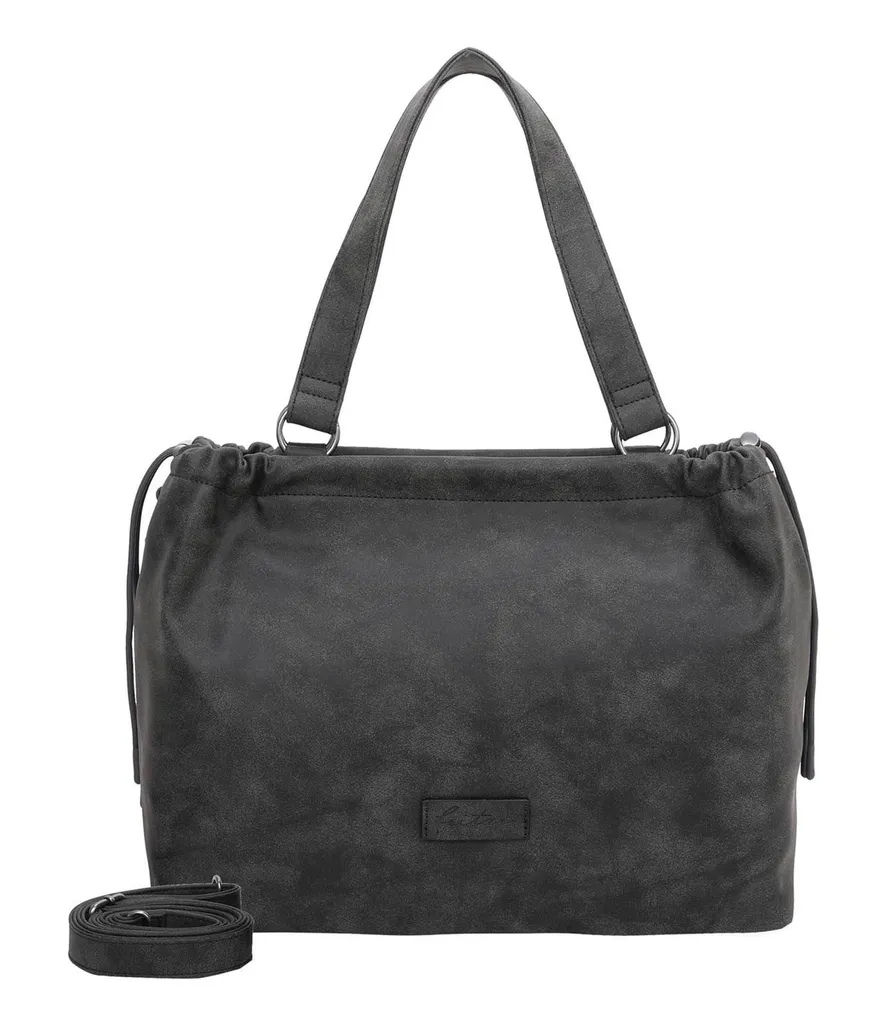 Fritzi aus Preußen borsa shopper borsa a tracolla Poppi01 Vintage Shopper Black Idol nero