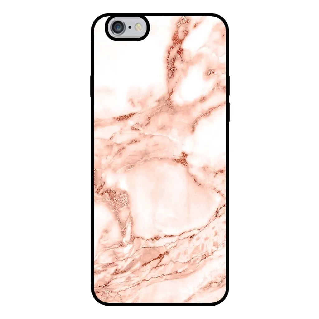 Cover Marmo iPhone 6s Bianco Oro Rosa | Custodia Protettiva Slim Smartphonica