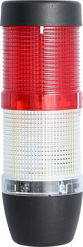 STEX24 Signalsäule weiß-rot, 50mm, 24V AC/DC, LED-Dauerlicht SS50-OB2/24 105 MaßeLänge156,0mm, Durchmesser 50,0mm - 1