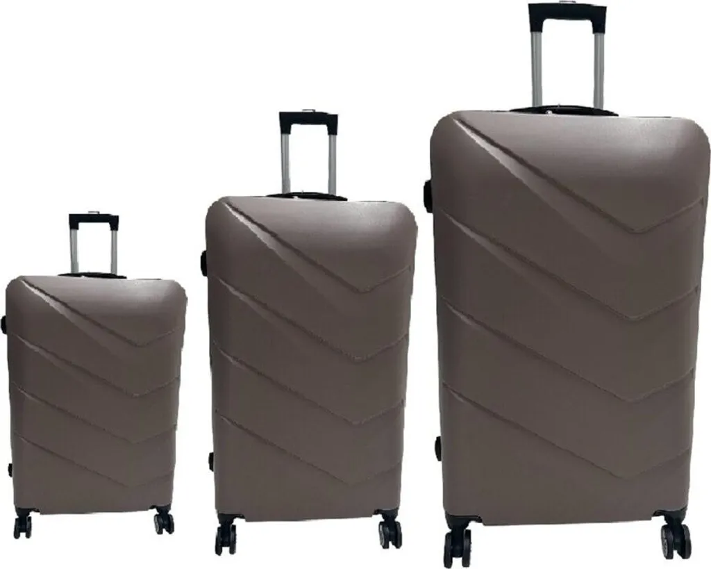 Set de valises pour voyage en avion Hoffmann coque rigide de 3