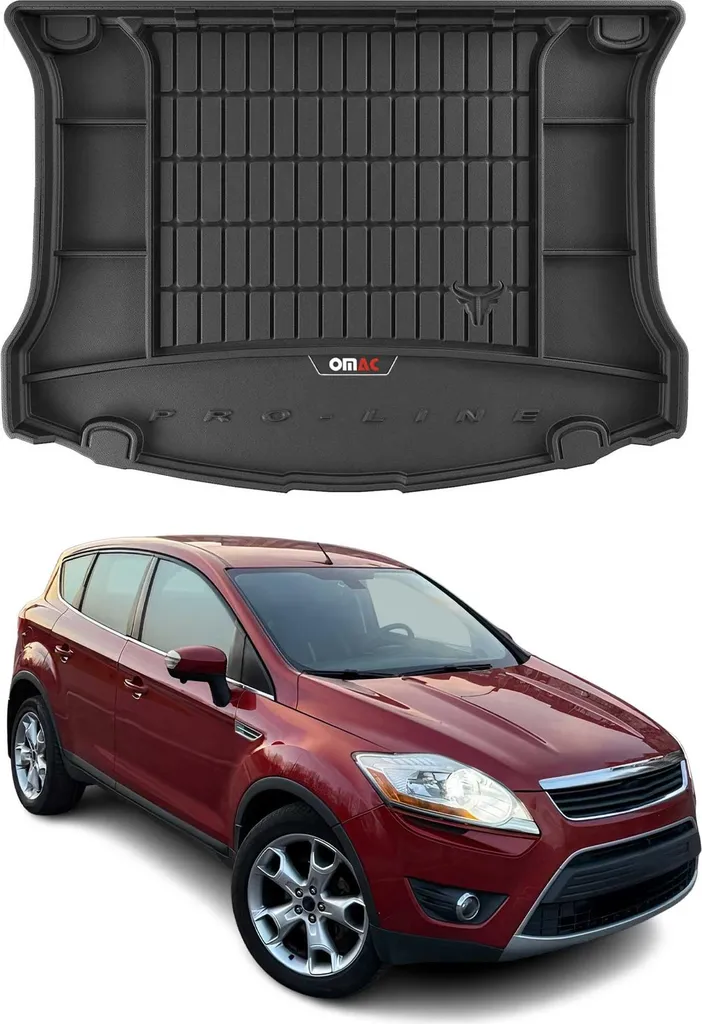 OMAC Vasca Baule Ford Kuga 2008-2013 | Protezione Bagagliaio TPE Nero