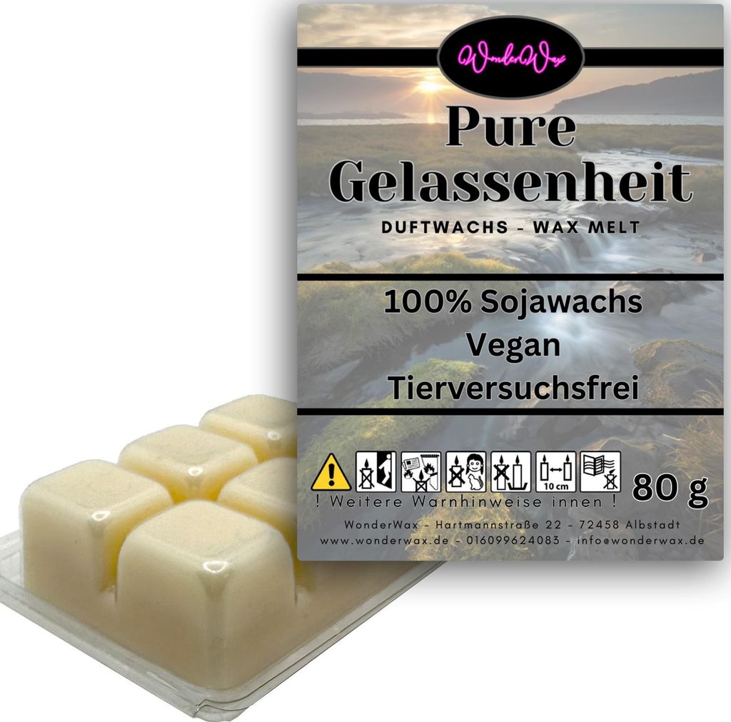 WonderWax Duftwachs Wax Melts für Duftlampe, 6 Würfel Duftmelt Wachsmelt Sojawachs Duftwachs Würfel für Raumdüfte, Wachs Duftöl Winter Indoor...
