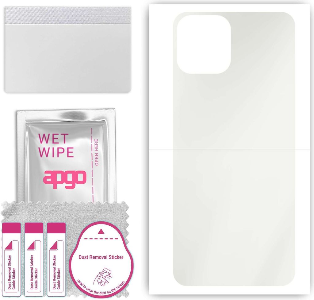 apgo Rückseite Schutzfolie, Matt, kompatibel mit Blackview A95, Hinten Hydrogel-Displayschutzfolie mit Positionierhilfe, kratzfest, einfache Montage