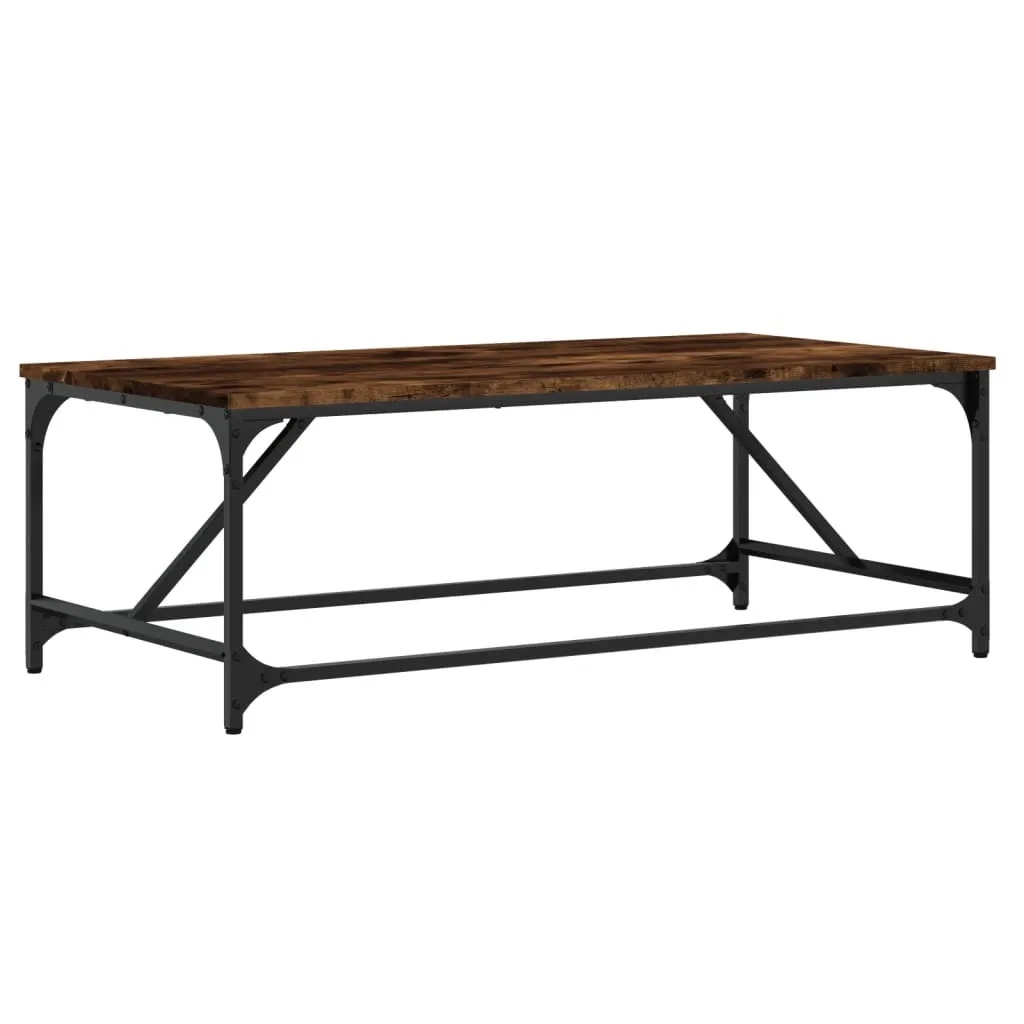 Tavolino Salotto Rovere Fumo 100x50x35 cm | Design Industriale SYFAX
