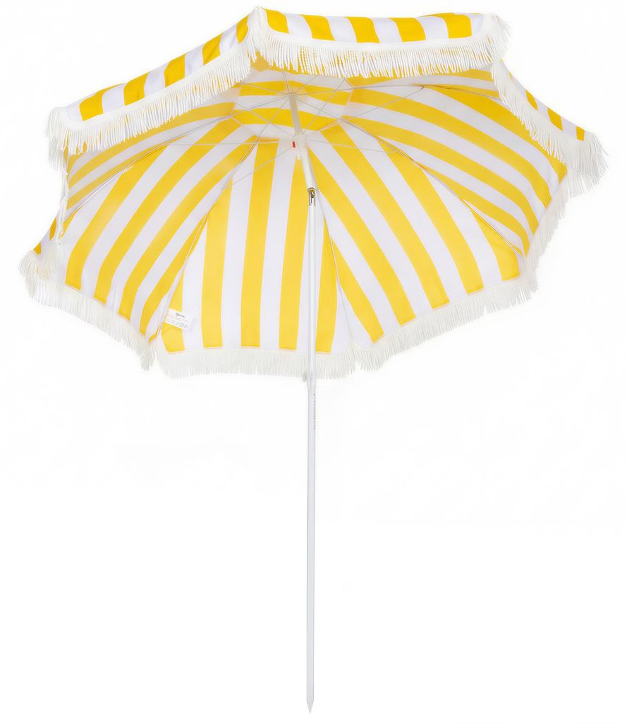 Outsunny Sonnenschirm Strand Ø180 cm windfest Strandschirm mit Sandanker