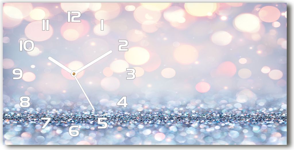 Wanduhr aus Glas – 60x30 cm - Glasbild - Glasuhr - Produktbild 