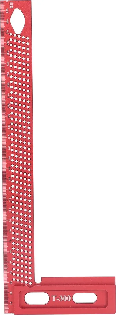 Règle d'équerrage en aluminium pour menuisier, équerre de cadre rouge - 9