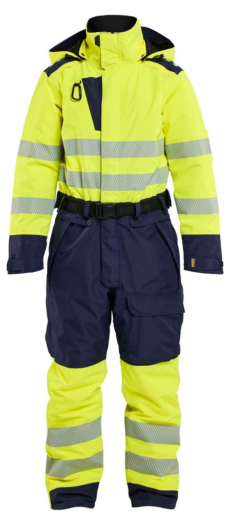 Blakläder Damen High Vis Winter Overall 6726, Farbe:High Vis Gelb/Marineblau, Größe:XL