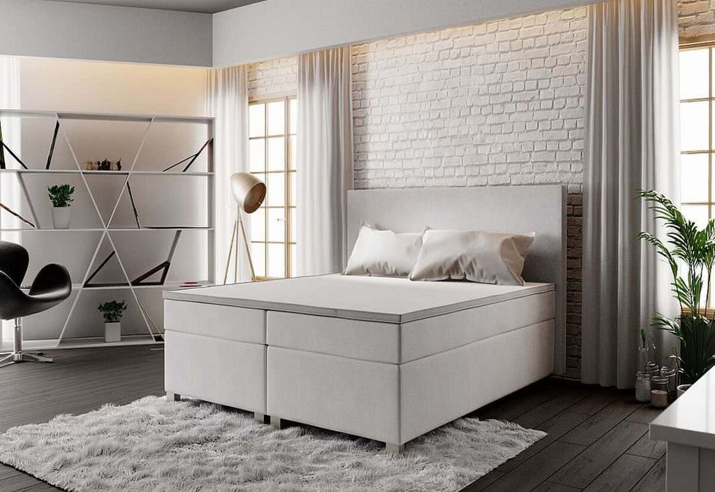 Boxspringbett ASSAR 140x200, Beige