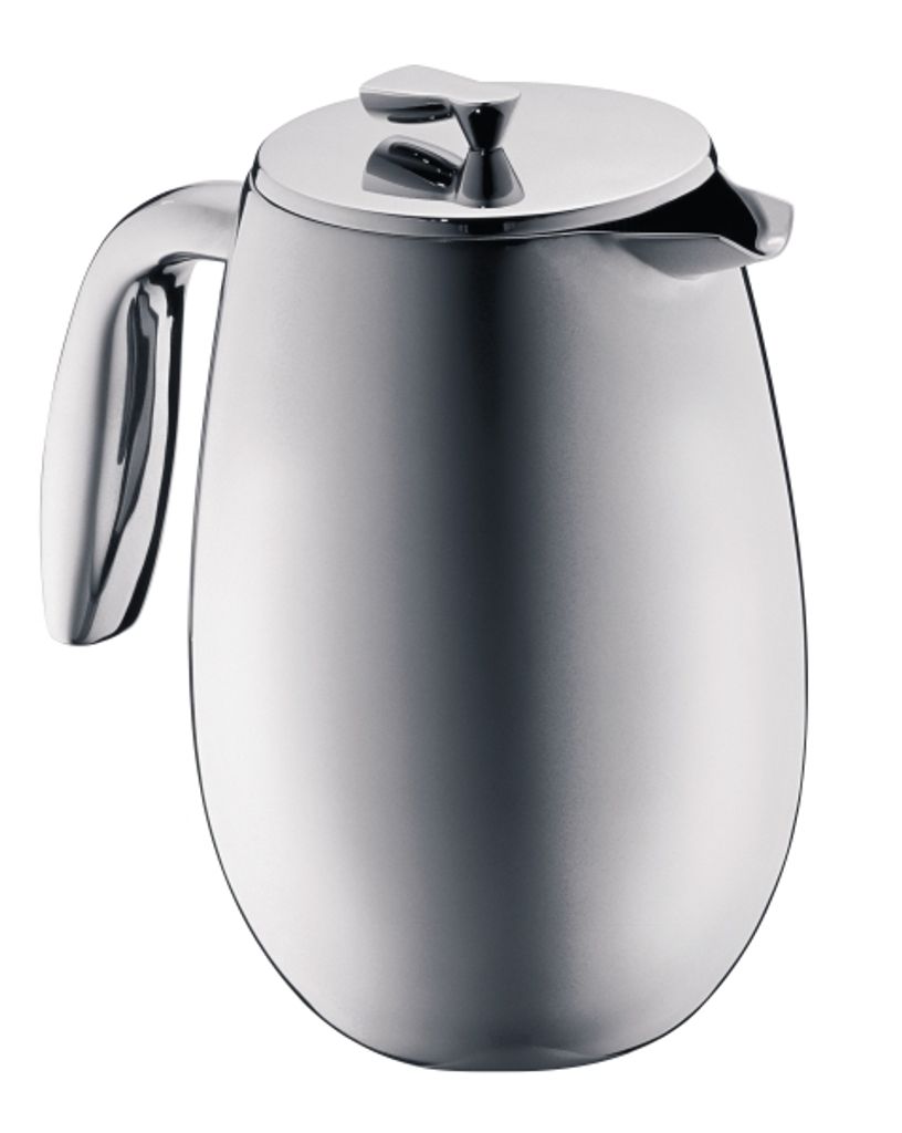 Bodum 1308-57 columbia Kaffeebereiter (Doppelwandig, Edelstahl, Spülmaschinengeeignet, 1,0 liters) matt