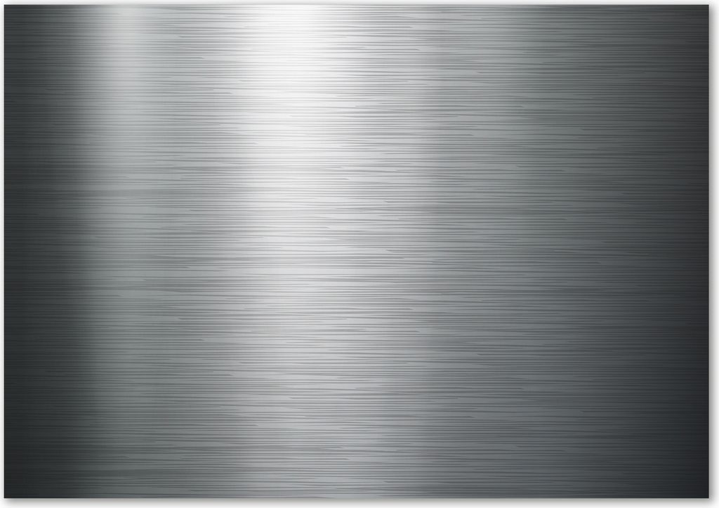 Tulup Leinwandbild - 100x70 cm - Wandkunst - Drucke auf Leinwand - Leinwanddruck - Kunst: modern & klassisch - Silber - Metall-Textur