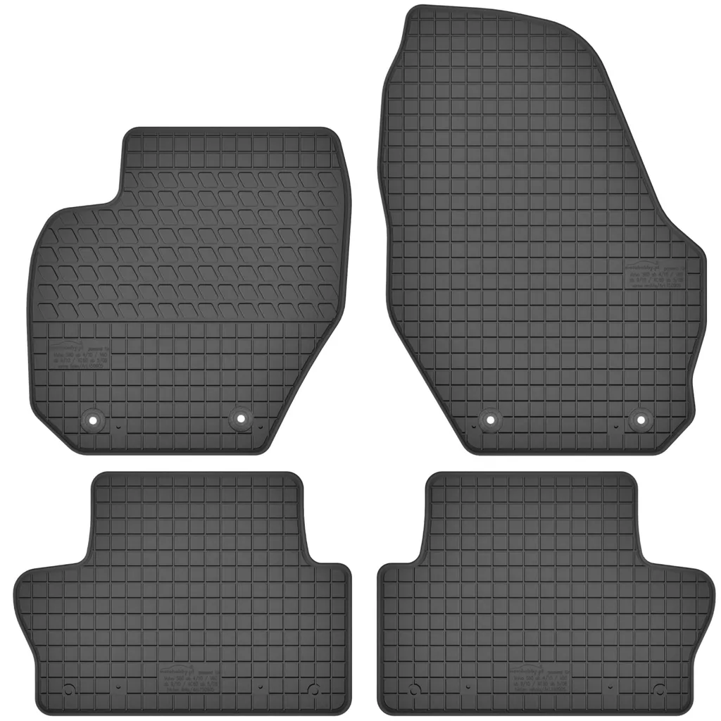 Tappetini In Gomma Posteriori Per Volvo V60 Cross Country (2011-2017), Set Da 2, Antiscivolo, Neri - 5
