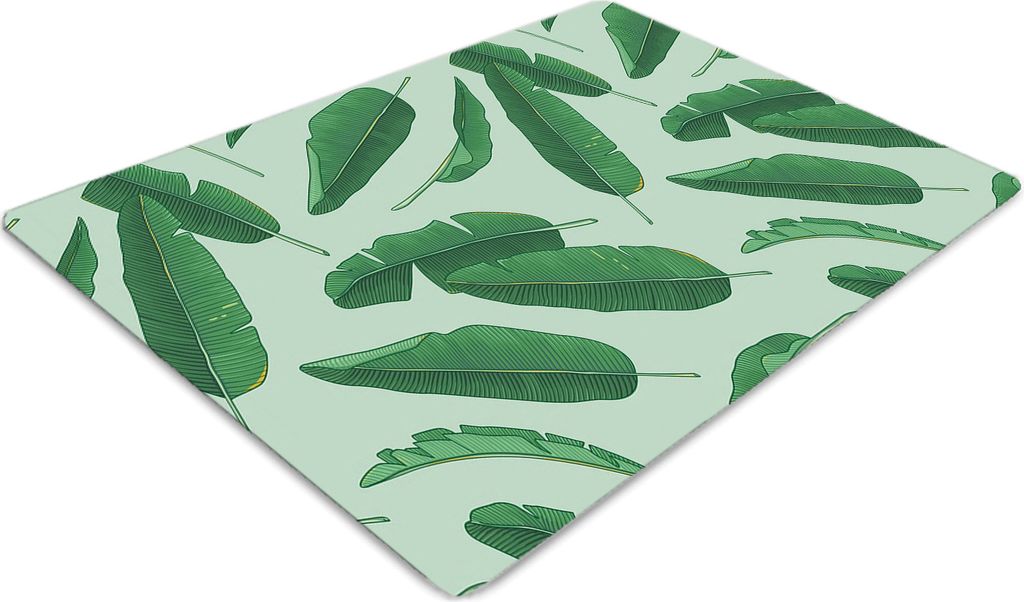 Stuhlunterlage Bürostuhlunterlage 120 cm x 90 cm Bodenmatte Bürostuhlunterlage - Bananenblätter