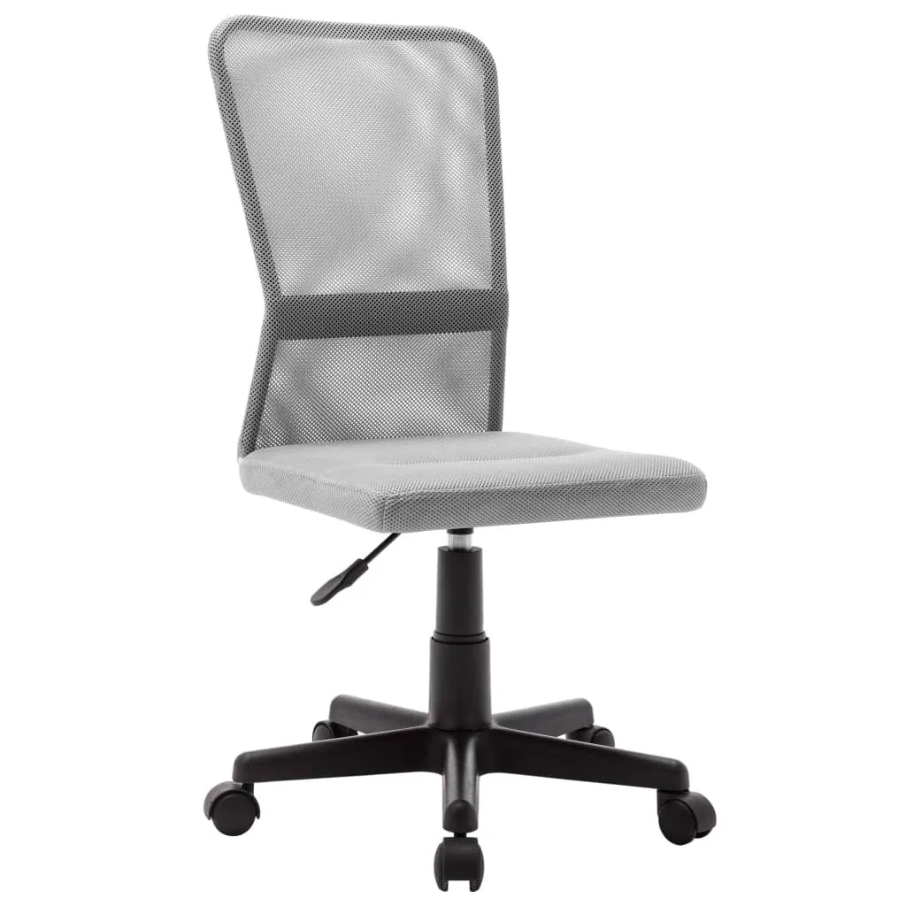 Sedia Scrivania Cameretta Grigia 44x52x100 cm | Robusta e Traspirante