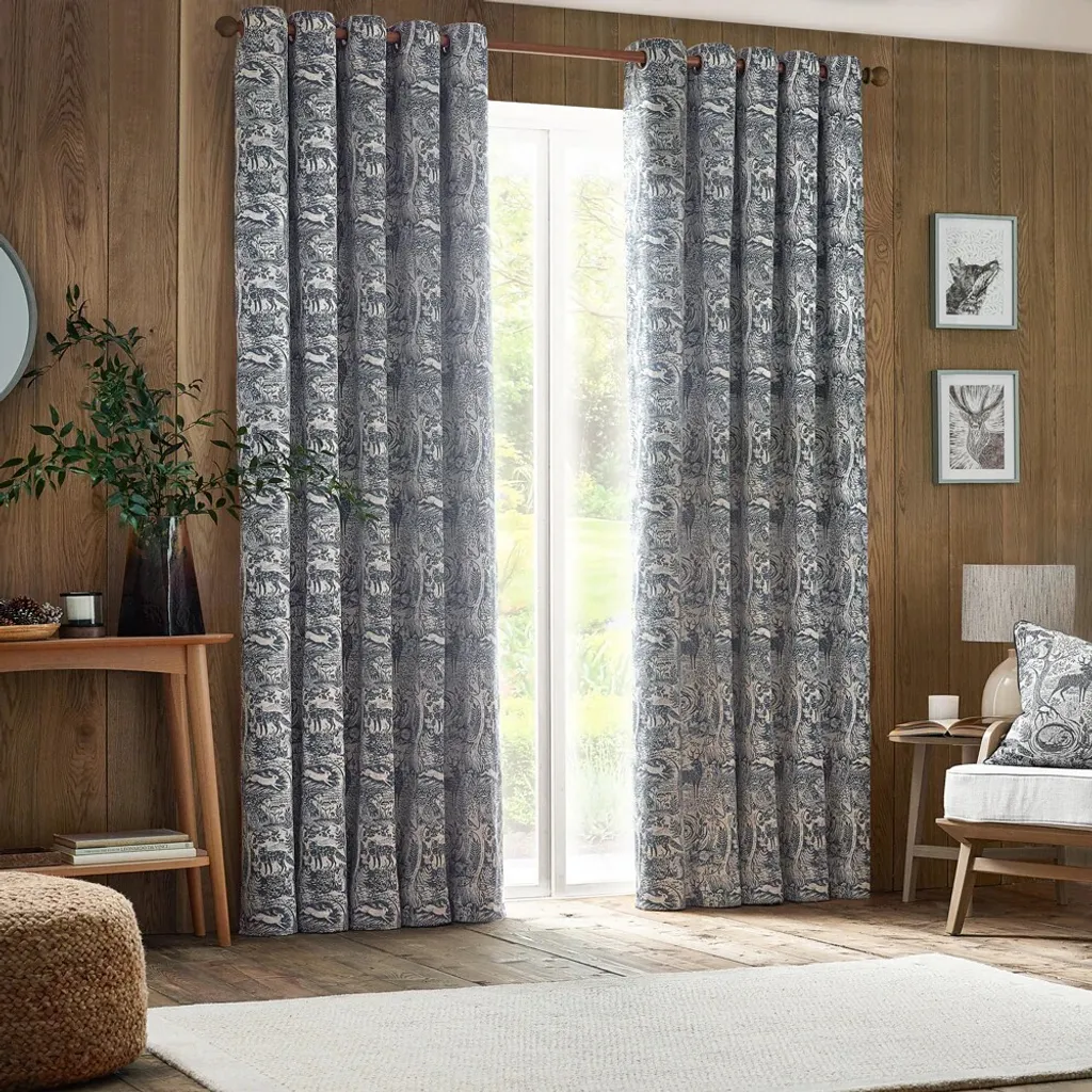 Rideaux occultants pour bloquer la lumière Winter Woods Chenille 229x137