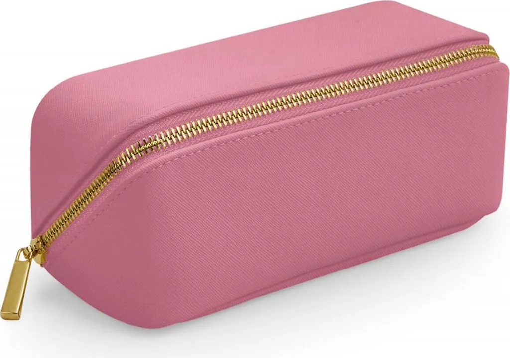 BagBase BG761 Boutique Mini Accessory Case | Dusky Pink Gold Zip