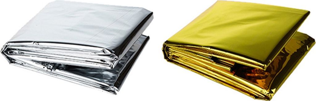 Medi-Inn Rettungsdecke Rettungsfolie gold | silber 160 x Produktbild 5