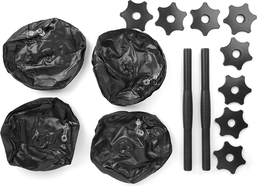 Haltères remplis d'eau réglables 8-10kg pour musculation des bras femme