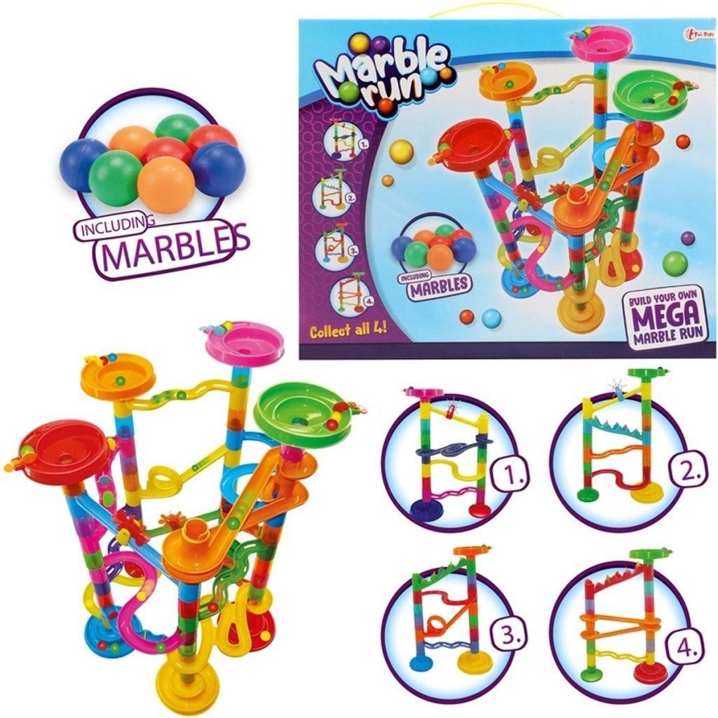 Toi-Toys Murmelbahn Spielzeug Set 20-teilig bunt kreativ