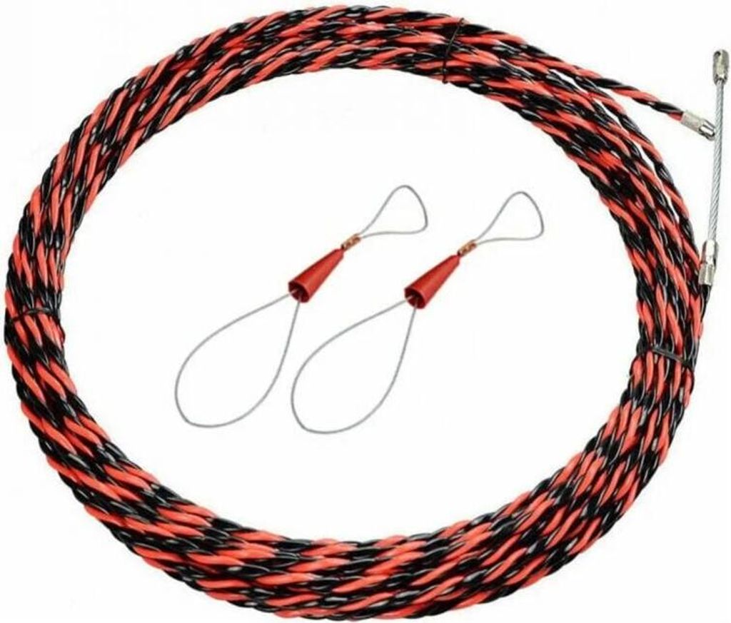 1 Kabelzieher für Elektriker, 50 m langer Drahtzieher aus PET-Material, flexibel und robust, ideal für Kabelinstallationen