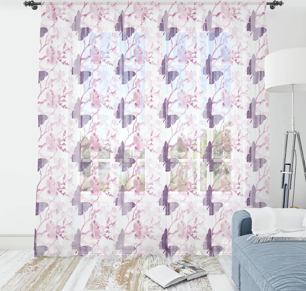 Arazzo Floreale ABAKUHAUS 135x274 - Decorazione Parete Raso Bianco Rosa