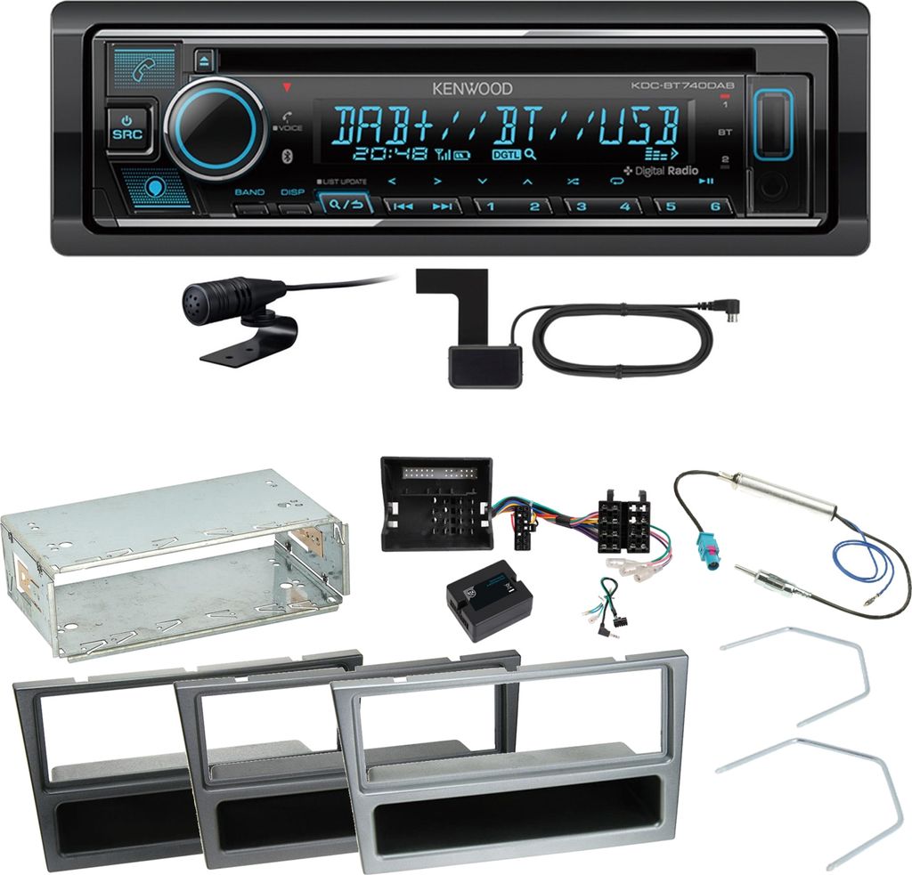 Kenwood KDC-BT740DAB Digitalradio Einbauset für Opel Signum Corsa C Tigra Twintop