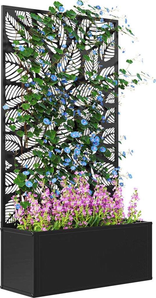 Outsunny Jardiniššre avec treillis, brise-vue paravent, Image du produit 