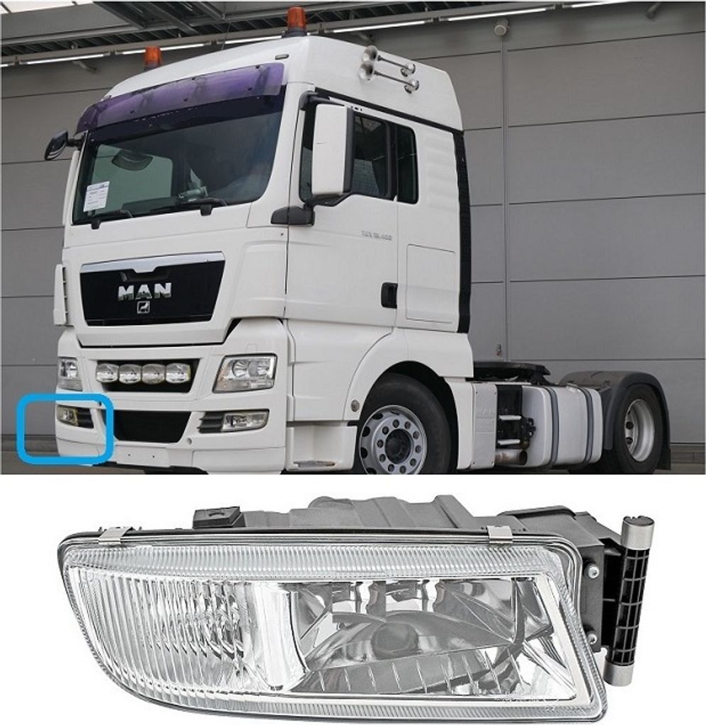 Proiettore/fendinebbia e abbagliante destro MAN TGS TGX, Immagine del prodotto 