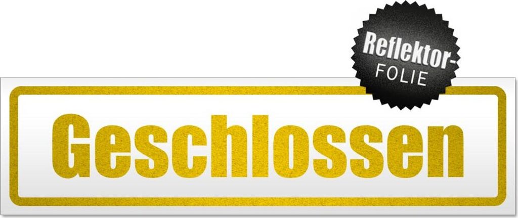 Geschlossen Magnetschild Schild magnetisch