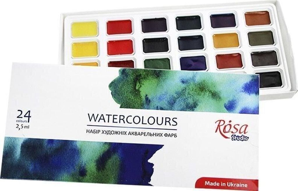Rosa 340324 Sada akvarelových barev 24 x 2,5 ml Obrázek produktu 
