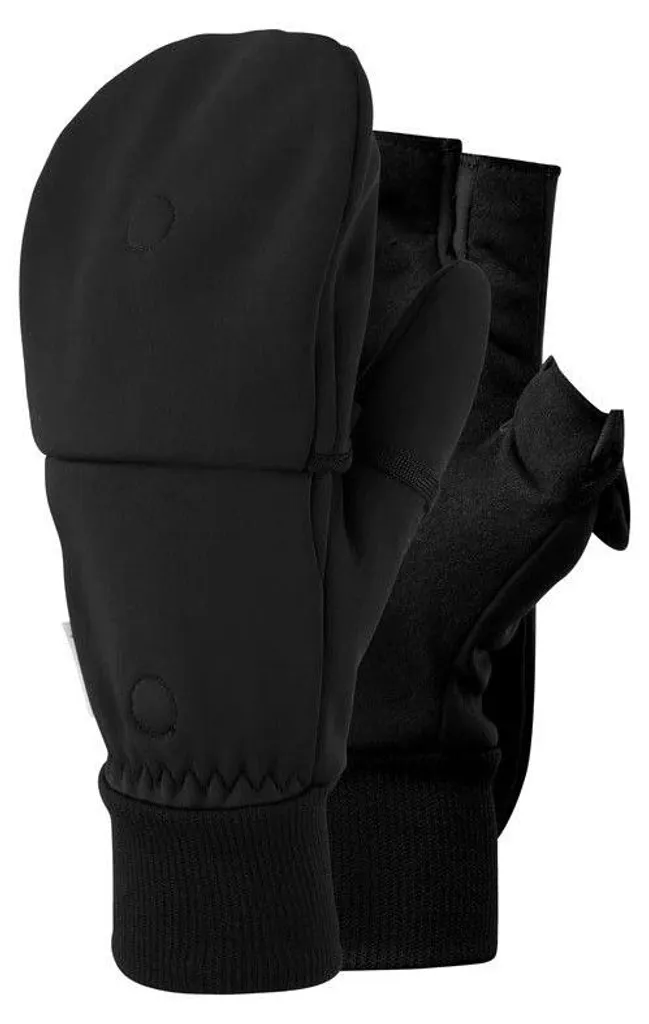 Gants Trekmates Rigg Convertible Mitt Noirs - Moufles de Randonnée XL