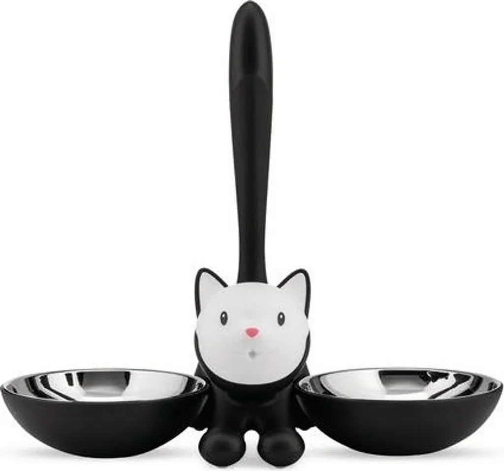 Alessi Tigrito Noir AMMI09 B - Gamelle Design pour Chat de Miriam Mirri